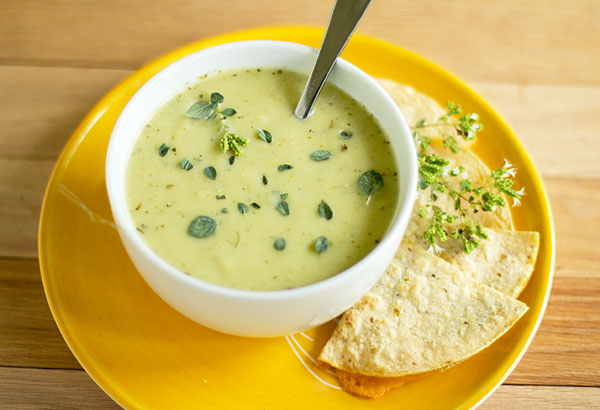 Chilled Green Chile Cucumber Soup