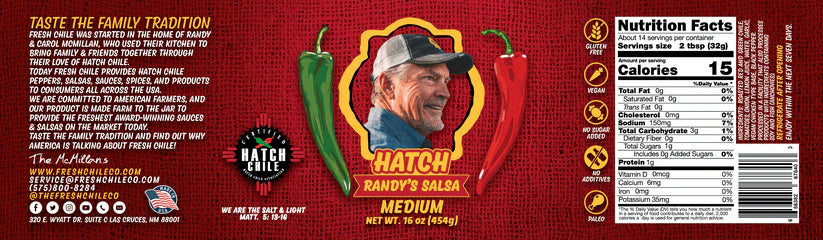 Randy's Hatch Chile Salsa - Hatch Green Chile Store