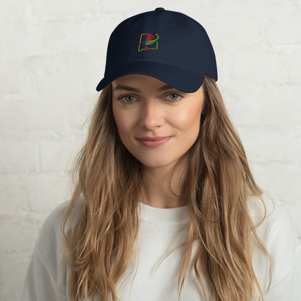 Navy Blue Question Dad Hat - Hatch Green Chile Store